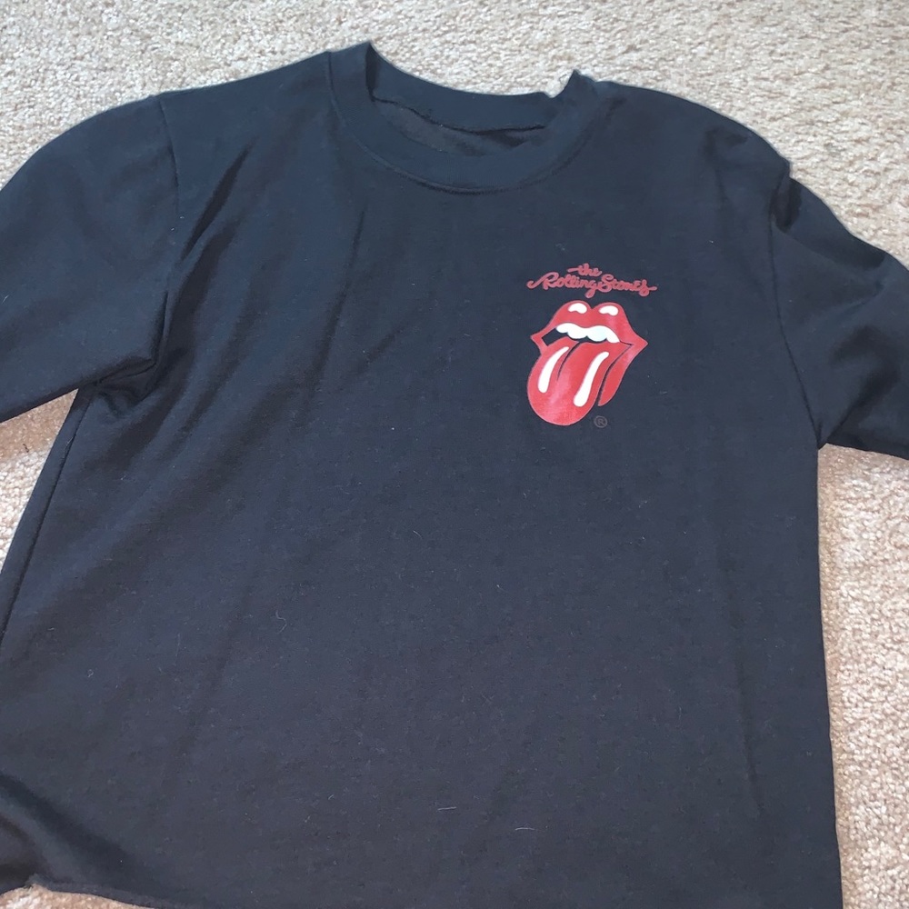 the rolling stones cropped sweater